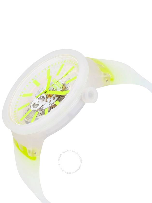 Swatch Yellow-In-Jelly Quartz White Skeleton Dial Watch SO27E103 - SWATCH - BALAAN 2