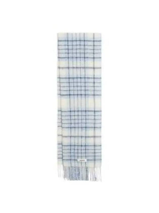 L’echarpe Carro Le Chouchou Jacquard Check Scarf Light Blue - JACQUEMUS - BALAAN 2