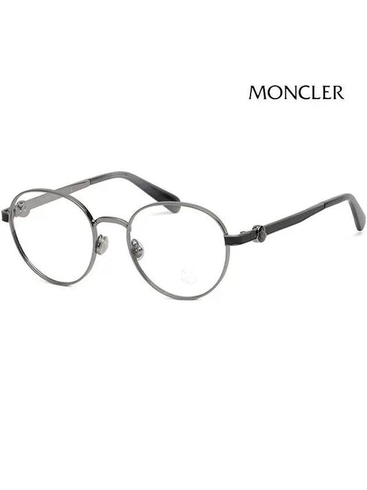 Round Metal Eyeglasses Silver - MONCLER - BALAAN 2