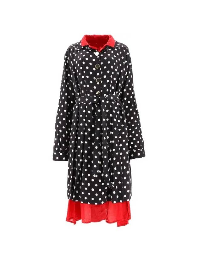 dot print reversible long dress - BALENCIAGA - BALAAN 1