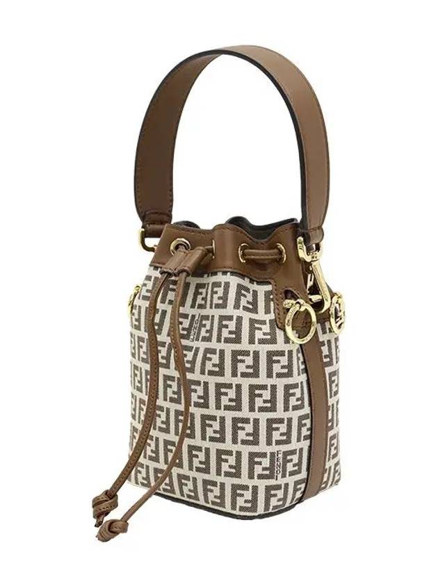 Mon Tresor FF Motif Bucket Bag Brown - FENDI - BALAAN 5