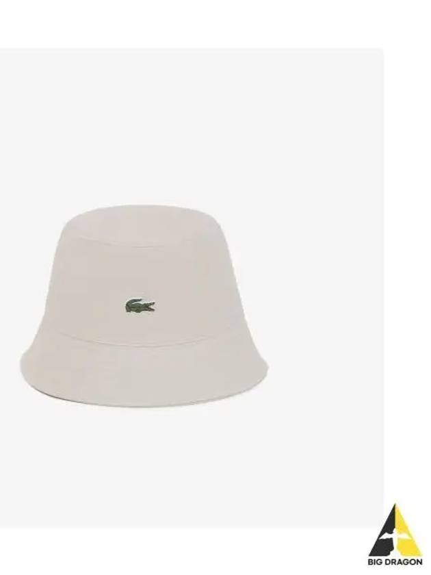 Basic bucket hat light beige - LACOSTE - BALAAN 1