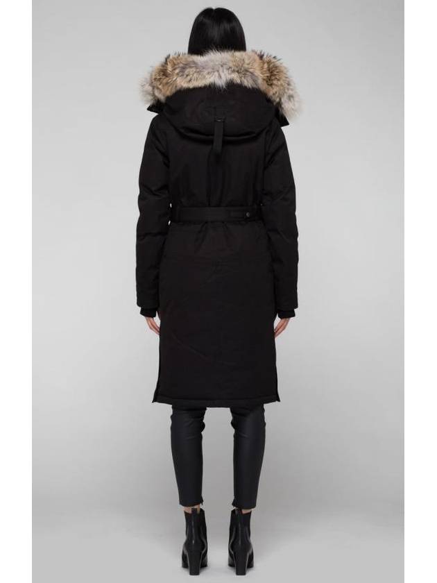 Morgan Coyote Fur Long Parka Black - NOBIS - BALAAN 7