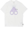 Maurice Logo Print Short Sleeve T-Shirt White - MOOSE KNUCKLES - BALAAN 2