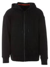 Gerritson Logo Patch Hooded Zip Up Black - MOOSE KNUCKLES - BALAAN 1