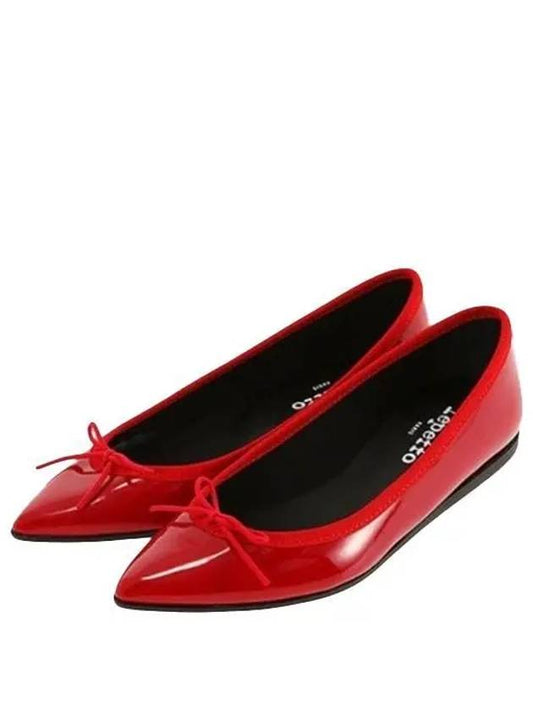 Women's Junon Calfskin Ballerinas Red - REPETTO - BALAAN 2