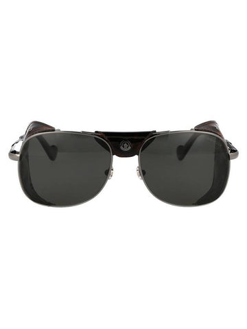 Eyewear Aviator Metal Sunglasses Black - MONCLER - BALAAN 1