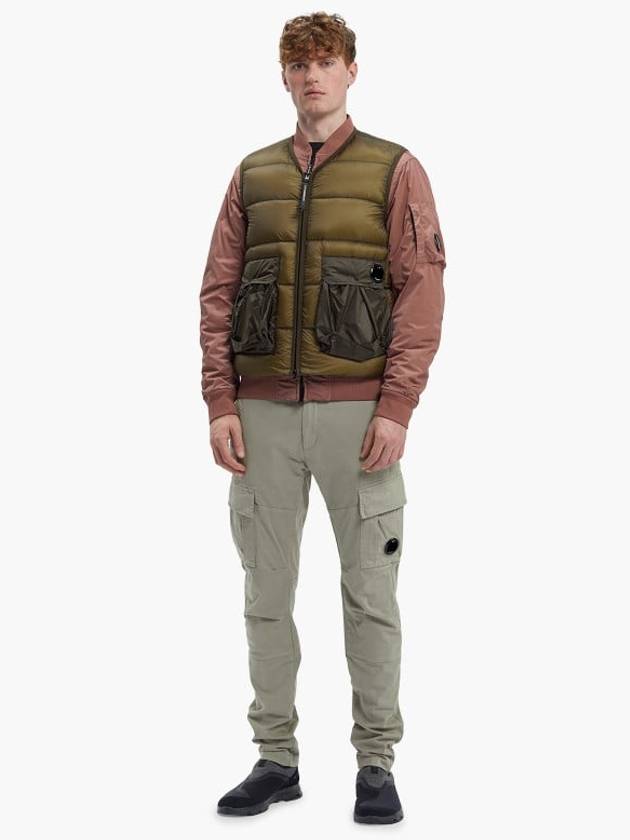 Lens Detail Zip-Up Quilted Vest Green - CP COMPANY - BALAAN 4