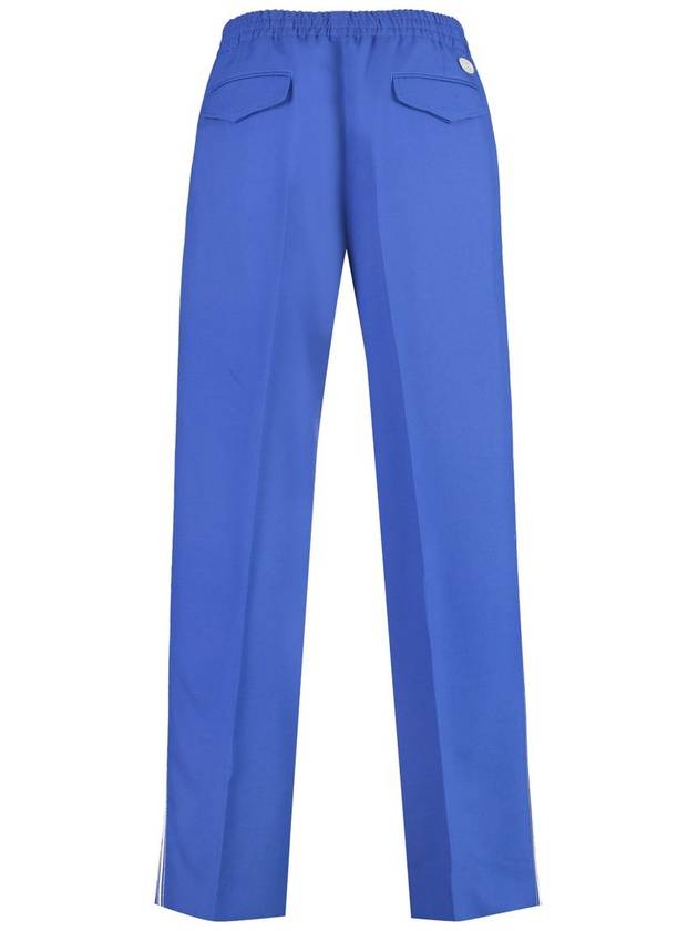 Interlocking G Wool Mohair Track Pants Blue - GUCCI - BALAAN 3