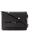 Saffiano Trunk Medium Shoulder Bag Black - MARNI - BALAAN 2