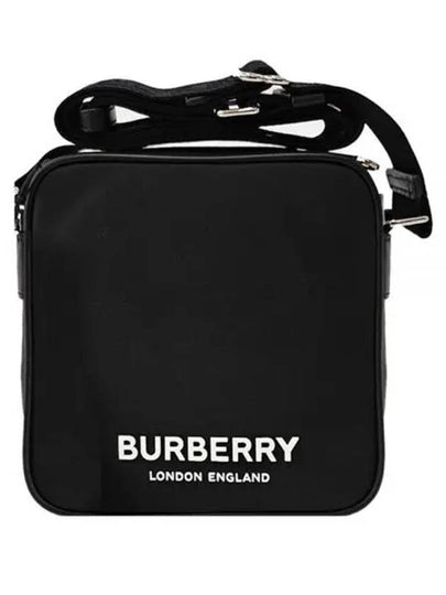 Logo Print Nylon Square Paddy Cross Bag Black - BURBERRY - BALAAN 2