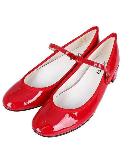 Women's Rose Mary Jane Middle Pumps Red - REPETTO - BALAAN 2