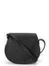 Marcie Saddle Small Grained Leather Cross Bag Black - CHLOE - BALAAN 4