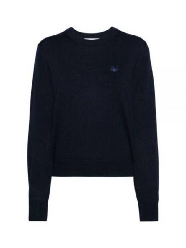 Bold Fox Head Wool Knit Top Ink Blue - MAISON KITSUNE - BALAAN 2