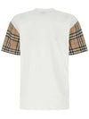 Vintage Check Sleeve Short Sleeve T-Shirt White - BURBERRY - BALAAN 3