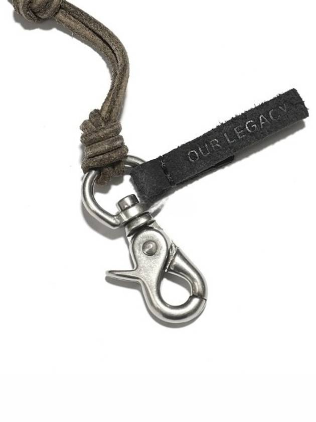 Leather Ladon Keychain Necklace Olive - OUR LEGACY - BALAAN 3