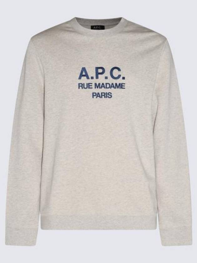 Rufus Embroidery Logo Sweatshirt Grey - A.P.C. - BALAAN 6