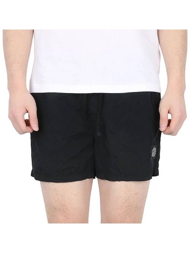 Swimming Nylon Trunk Shorts Black - STONE ISLAND - BALAAN 3