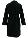 Weekend Robo Wrap Coat Wool Black - MAX MARA - BALAAN 4