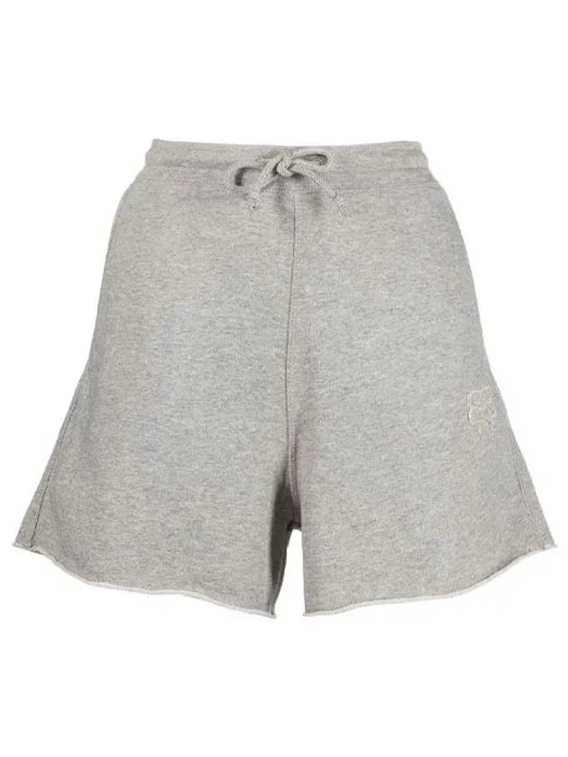 Isoli Logo Drawstring Shorts Grey - GANNI - BALAAN 3