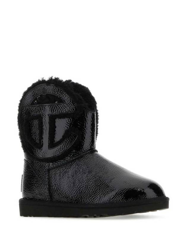 Telfar Logo Mini Crinkle Winter Boots Black - UGG - BALAAN 3