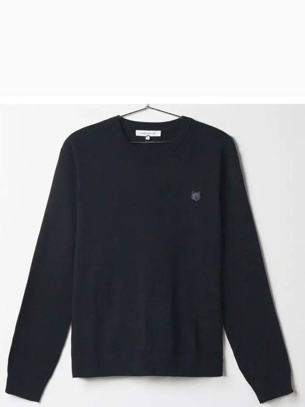 Fox Head Patch Regular Knit Top Black - MAISON KITSUNE - BALAAN 3