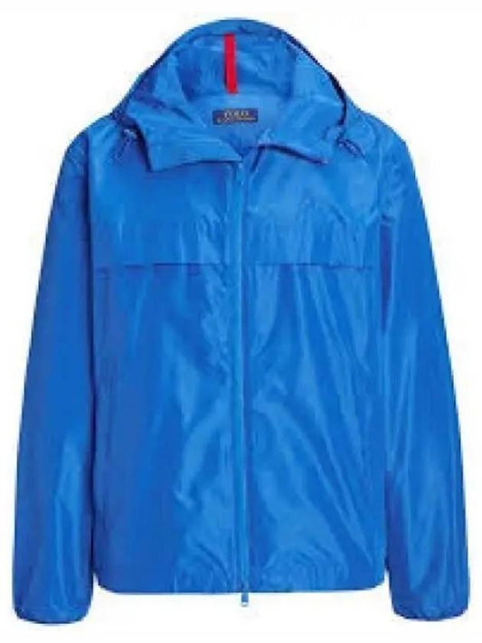 Earned Blonde Water Repellent Hooded Jacket Blue - POLO RALPH LAUREN - BALAAN 1