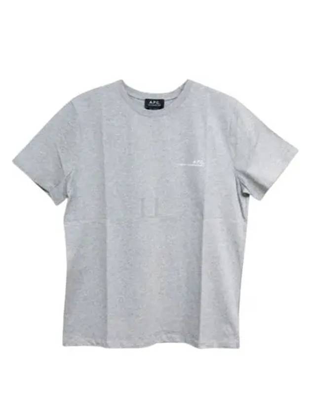 Men's Item Logo Short Sleeve T-Shirt Grey - A.P.C. - BALAAN 2