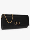 Ferragamo chain Gancini wallet cross bag black 220636 770374 - SALVATORE FERRAGAMO - BALAAN 3