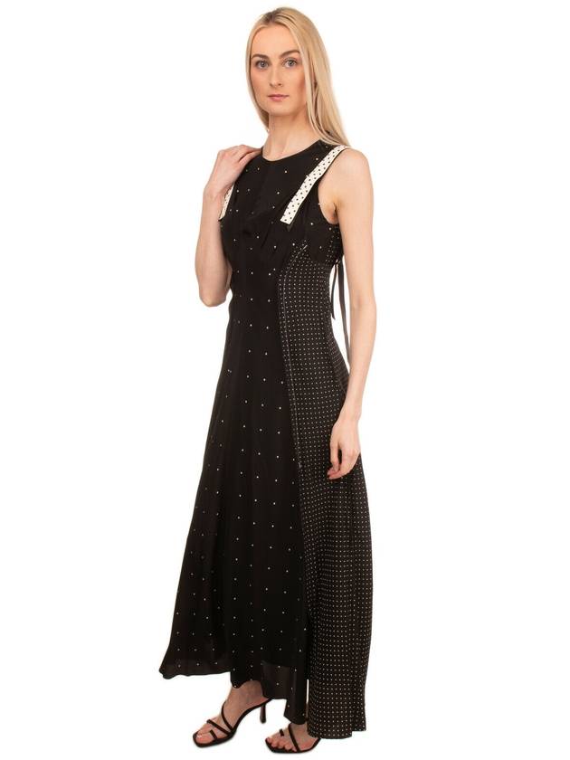 Dot twopiece dress in silk material in size XS from the luxury brand collection - CALVIN KLEIN - BALAAN 4