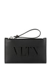 Logo Card Wallet Black - VALENTINO - BALAAN.