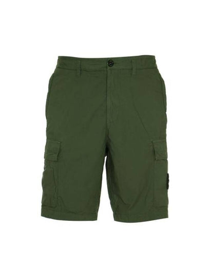 Light Stretch Cotton Bermuda Shorts Dark Green - STONE ISLAND - BALAAN 2