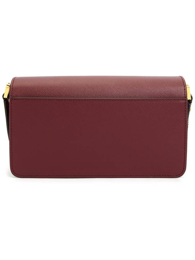 Trunk East West Shoulder Bag Wine - MARNI - BALAAN 5