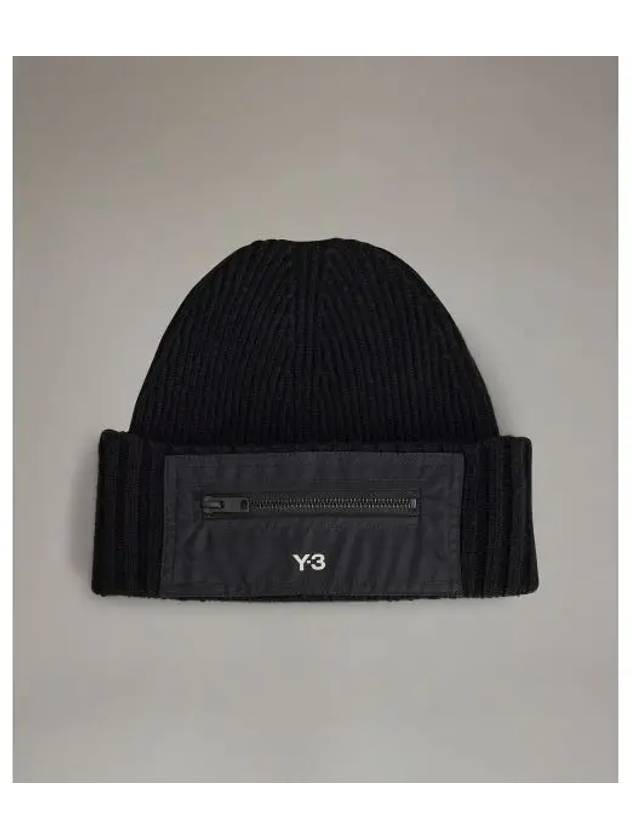 Y 3 U beanie black NY - Y-3 - BALAAN 1