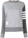 4 Bar Striped Knit Top Grey - THOM BROWNE - BALAAN 1