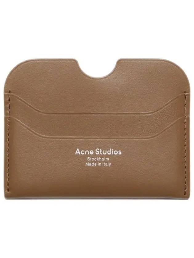 Silver Logo Card Wallet Brown - ACNE STUDIOS - BALAAN 2