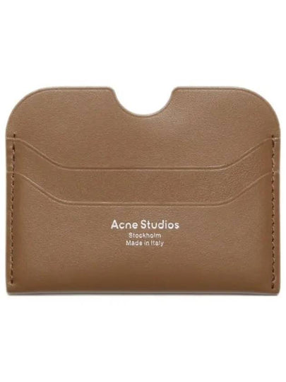 Silver Logo Card Wallet Brown - ACNE STUDIOS - BALAAN 2