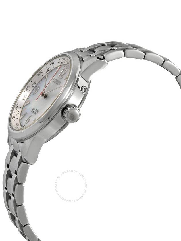 Citizen World Time Mother of Pearl Dial Ladies Watch FC8001-87D - CITIZEN - BALAAN 2