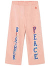 Kids Slogan Printing Linen Pants S22101 249BX - THE ANIMALS OBSERVATORY - BALAAN 2