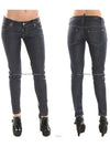 Women's D gold metal tab raw skinny jeans 75LA0456 - DSQUARED2 - BALAAN 8