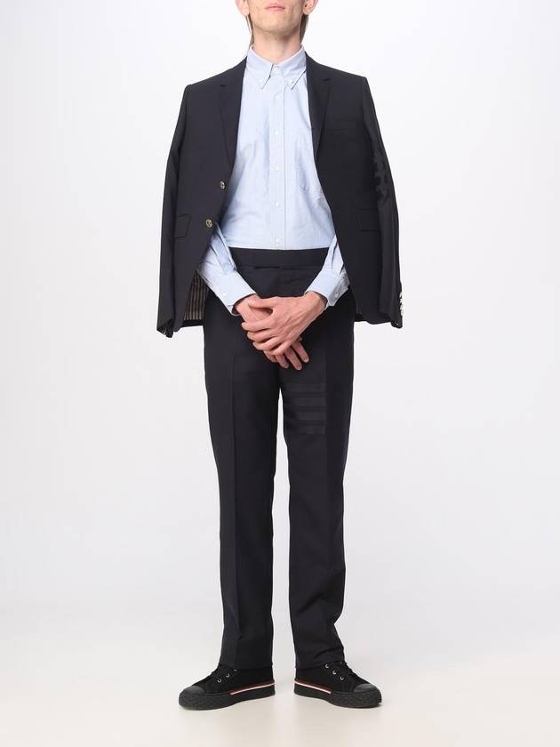 Plain Weave Suiting 4 Bar Classic Sport Jacket Dark Blue - THOM BROWNE - BALAAN 3