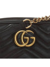 GG Marmont Matelasse Small Chain Shoulder Bag Black - GUCCI - BALAAN 5