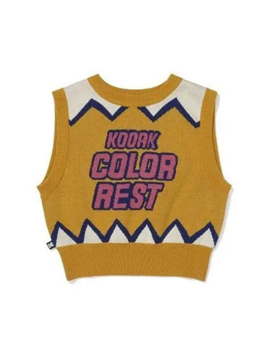 KODAK Colorrest Knit Vest Women MUSTARD - KODO - BALAAN 1