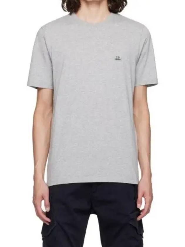 Logo Jersey Short Sleeve T-Shirt Grey - CP COMPANY - BALAAN 1