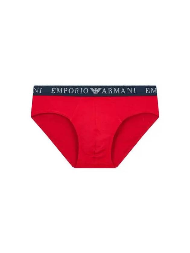 UNDERWEAR Men s Embossed Logo Band Briefs Red - EMPORIO ARMANI - BALAAN 1