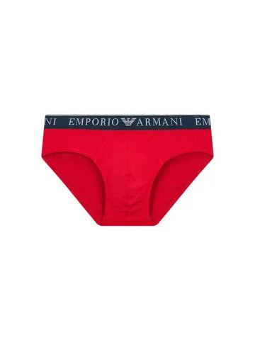 UNDERWEAR Men s Embossed Logo Band Briefs Red - EMPORIO ARMANI - BALAAN 1