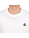 Embroidered Monogram Organic Cotton Short Sleeve T-Shirt White B0651081898 - BURBERRY - BALAAN 6