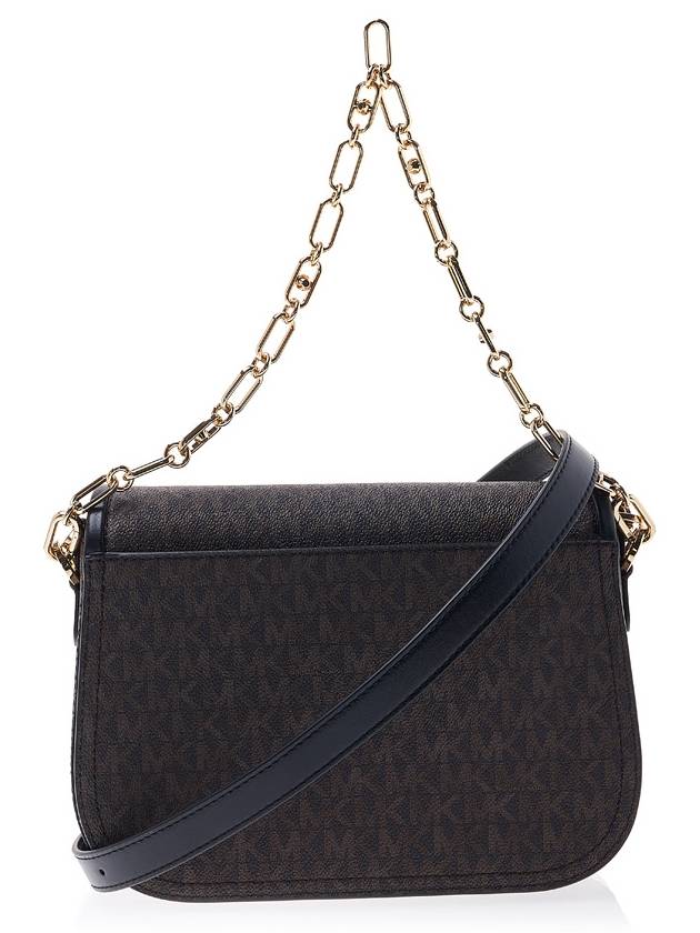 Parker Medium Logo Shoulder Bag Black Brown - MICHAEL KORS - BALAAN 4