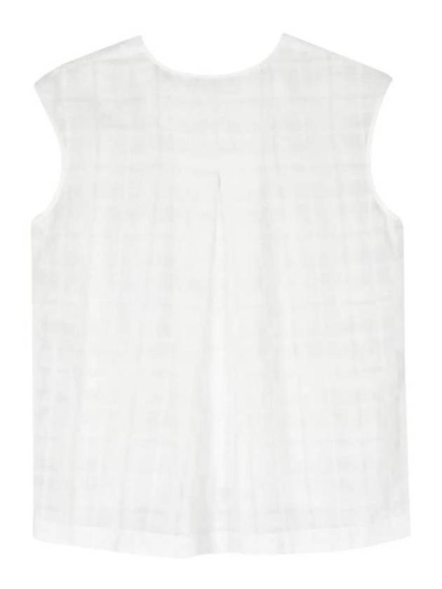 V-neck Check Pattern Sleeveless White - A.P.C. - BALAAN 3