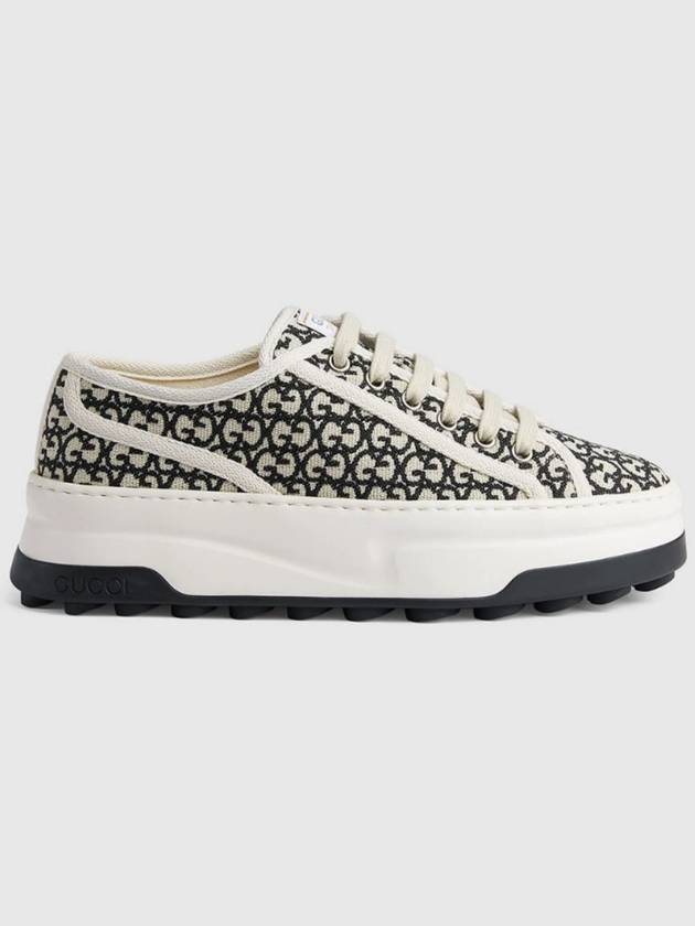 Trainers GG Canvas Jacquard Low Top Sneakers Ivory - GUCCI - BALAAN 7